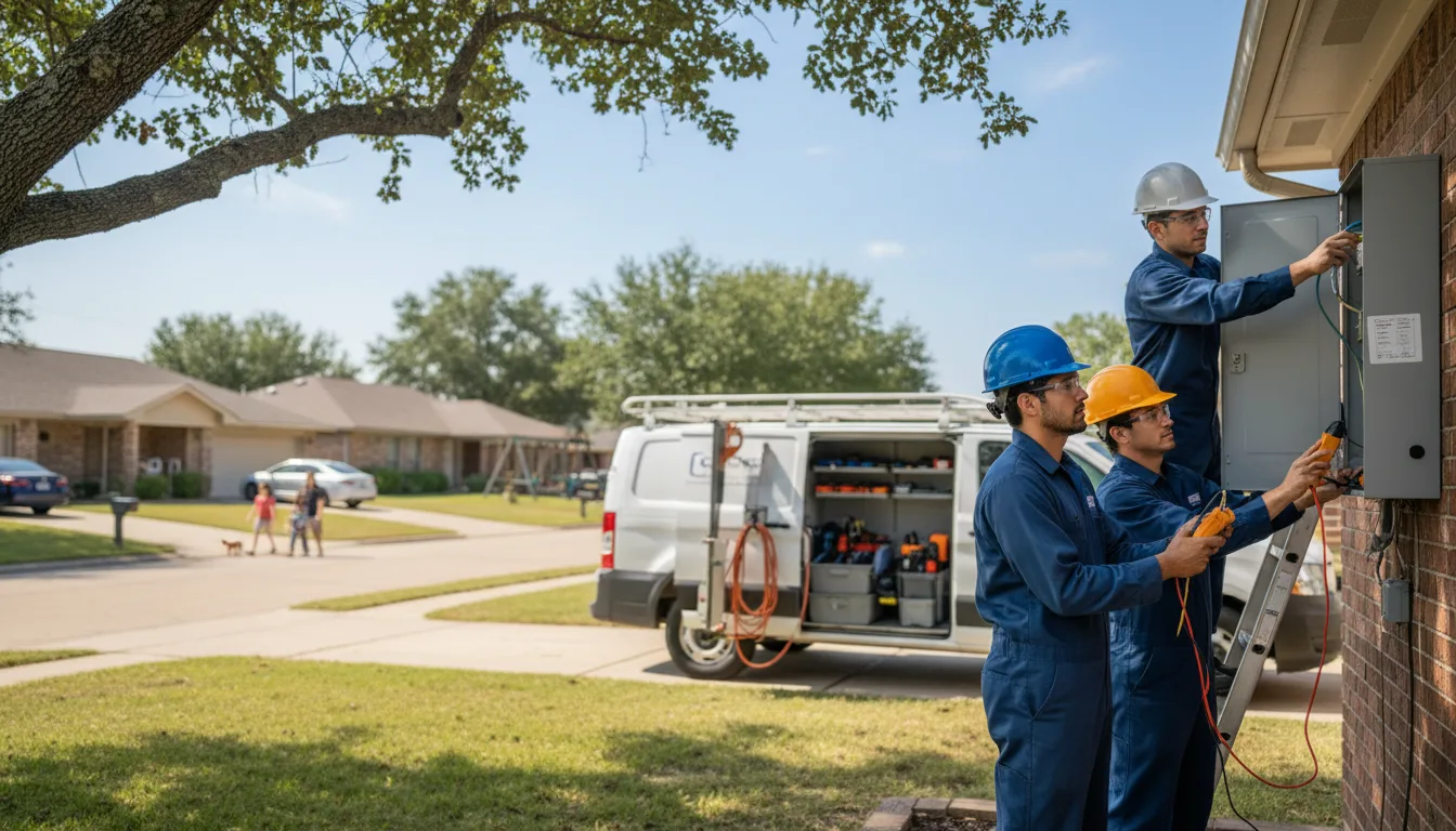 Certified electrician providing emergency electrical services in North Prairie, WI